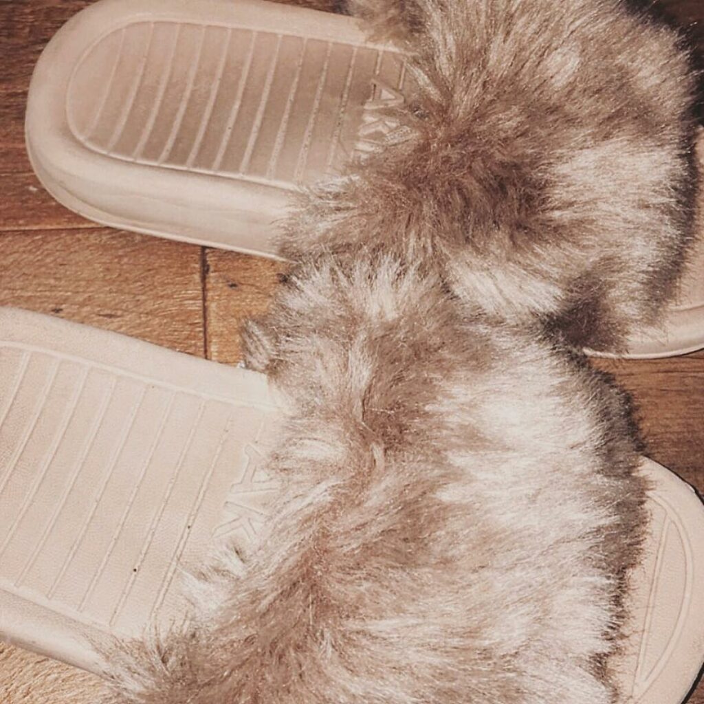 @thekidssupply Faux Fur Slides. Available now at TheKidsSupply.com...