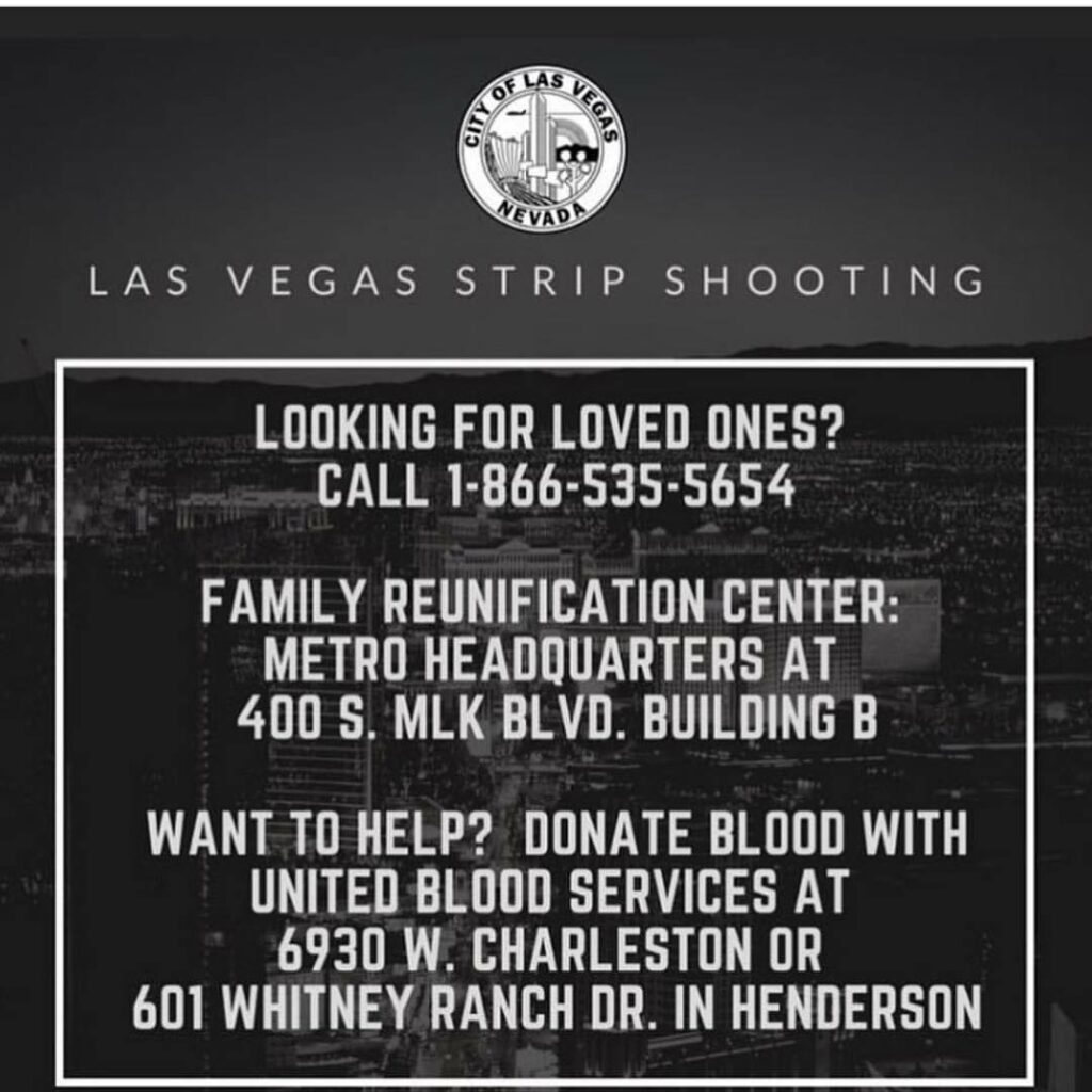 Las Vegas there are no words to express the pain of this kind of heartbreak all ...