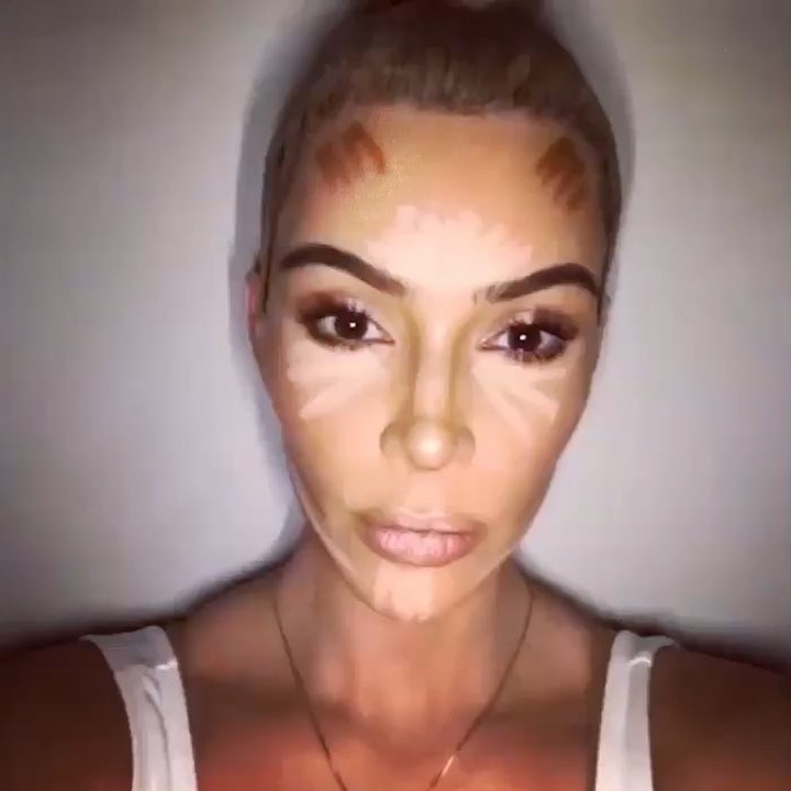 Using @kkwbeauty Creme Contour & Highlight Kit in Medium kkwbeauty.com...