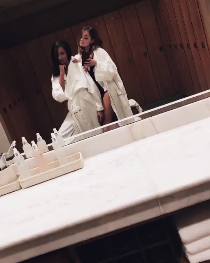 The spa truly mellows @erinnwestbrook and I to almost a normal pace/intensity/vo...