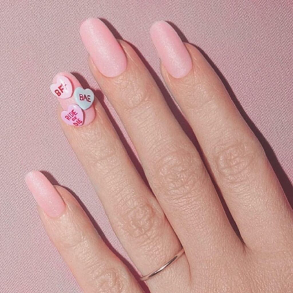 my Kimoji candy heart nails for the @kkwfragrance shoot by @britneytokyo...