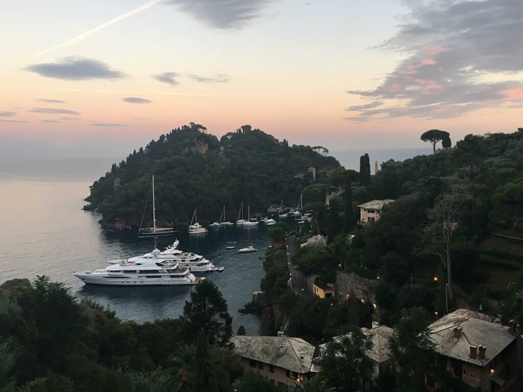 Our beautiful dinner view tonight in Portofino....
