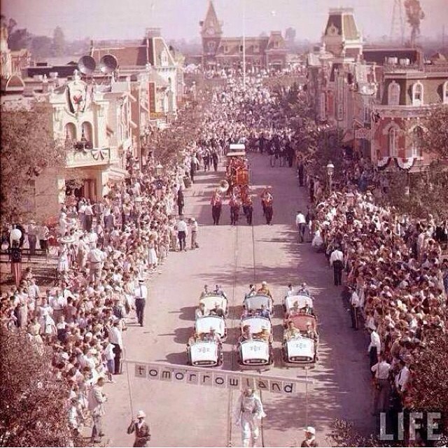 My favorite place. Disneyland! On opening day....