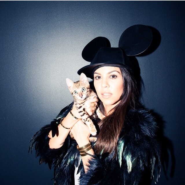 My Kitty, @kardashiankollection jacket, Commes de Garçon hat that @kimkardashian...
