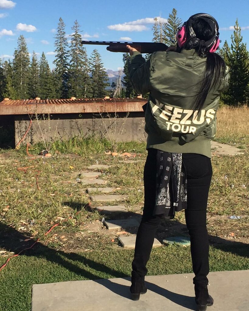 No ordinary...relax people I'm shooting clay. #themillersinmontana #yeezustour...