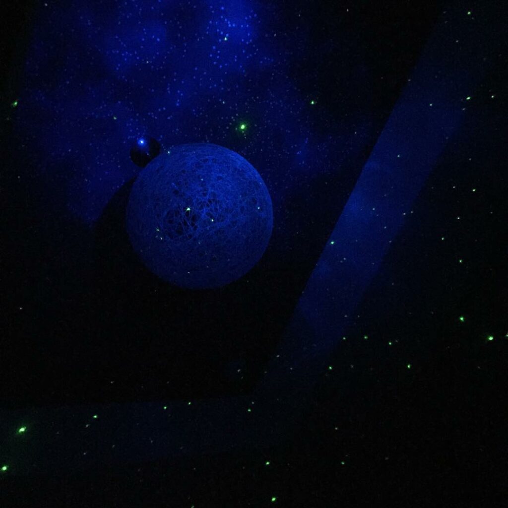 Sleeping in a bunk bed with stars on the ceiling kind of night. #blessed...