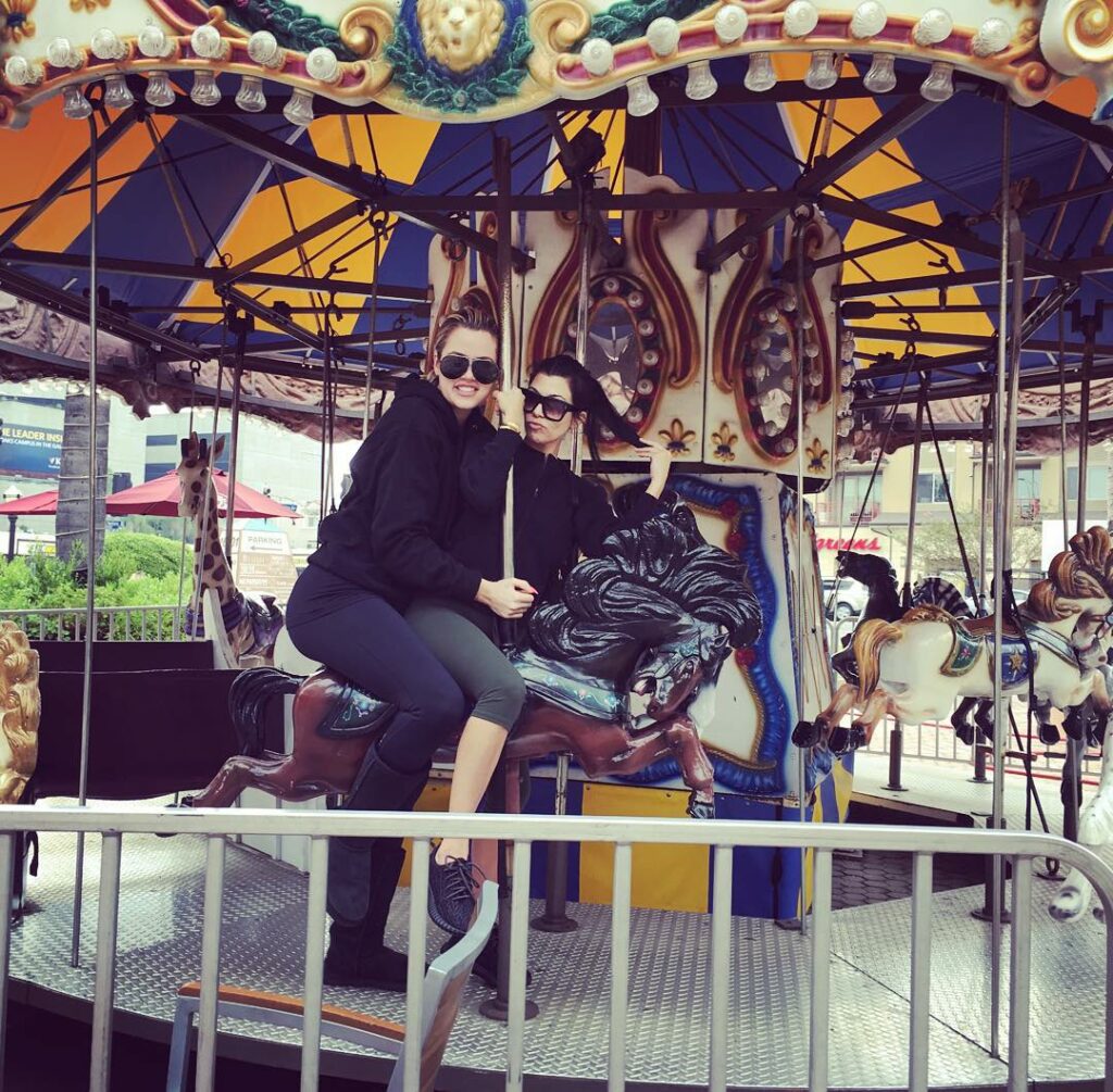 We hopped the fence!...anything for an early morning carousel ride with my boo....