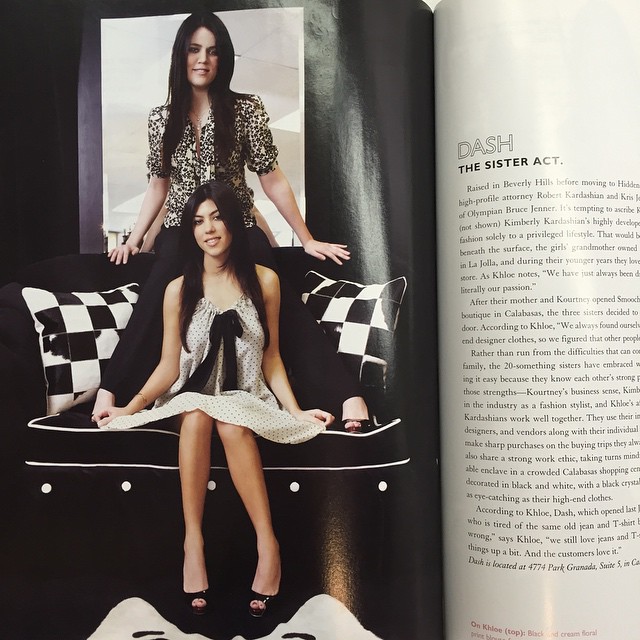 Found this super old magazine article of @khloekardashian and I pre-KUWTK about ...