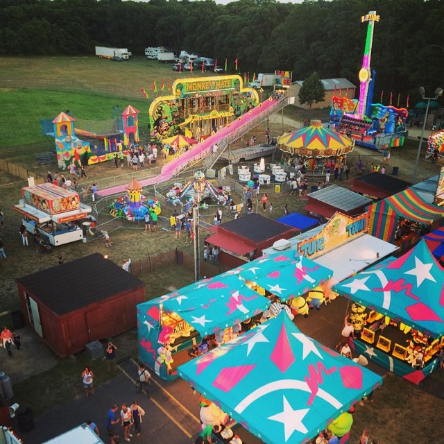 Fair fun from the Ferris wheel! ...