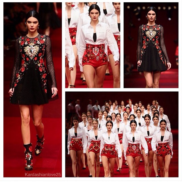 Supermodel...werk! @dolcegabbana #SS15 #MFW ...