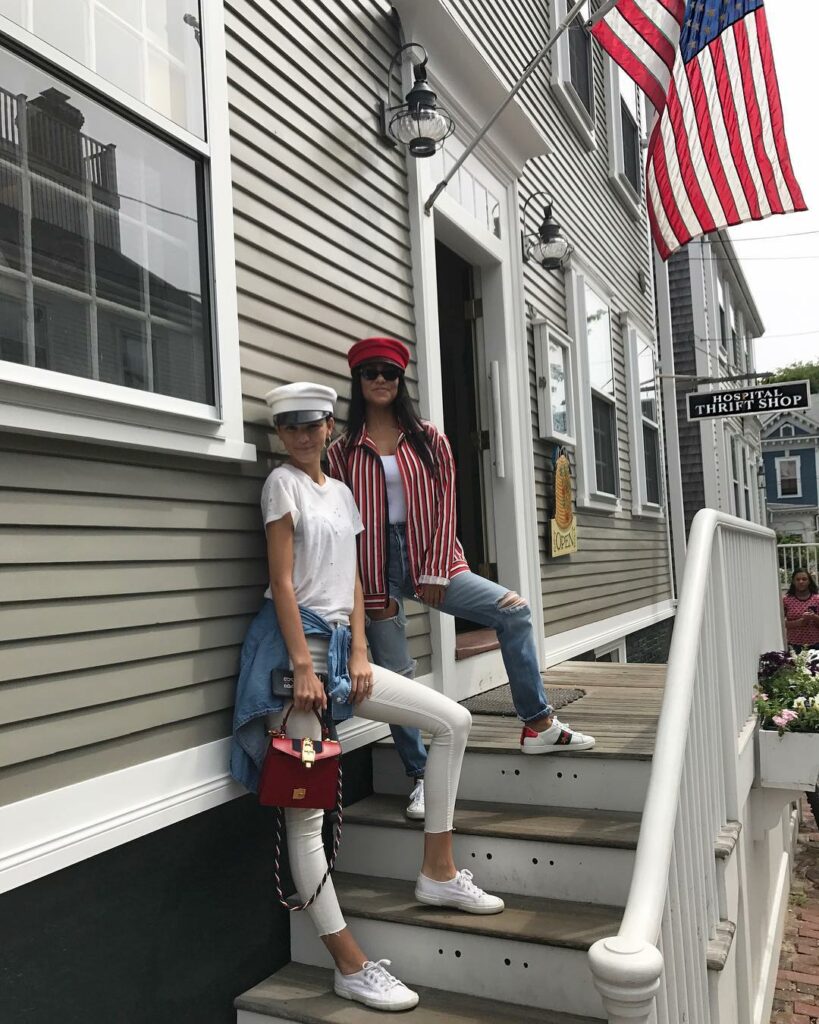 we had these hats on when we walked in...