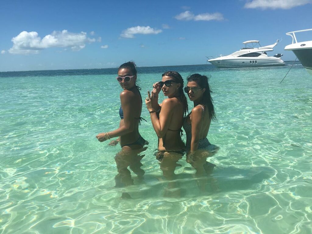 On a beach....