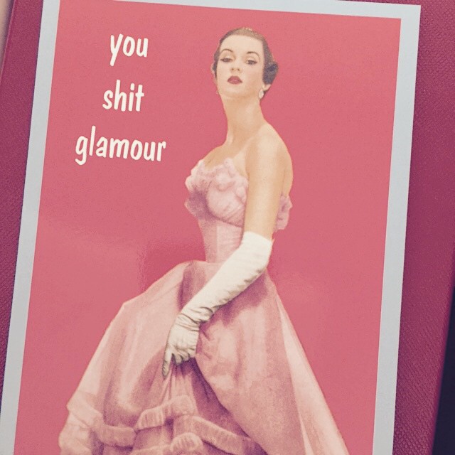 Cleaning out my end table next to my bed and found this gem from @kimkardashian ...