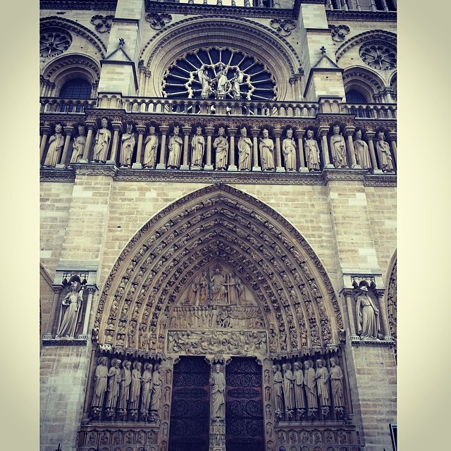 No photograph could express the beauty. It took 180 years to build! #notredame ...