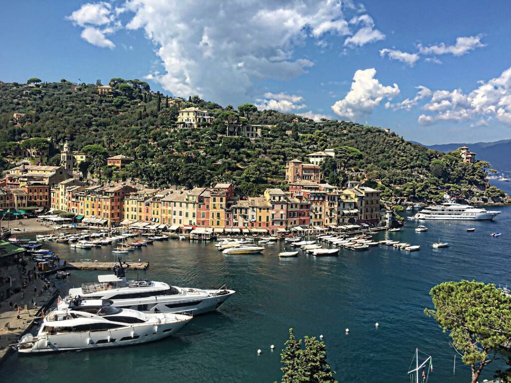 View from the church in Portofino....