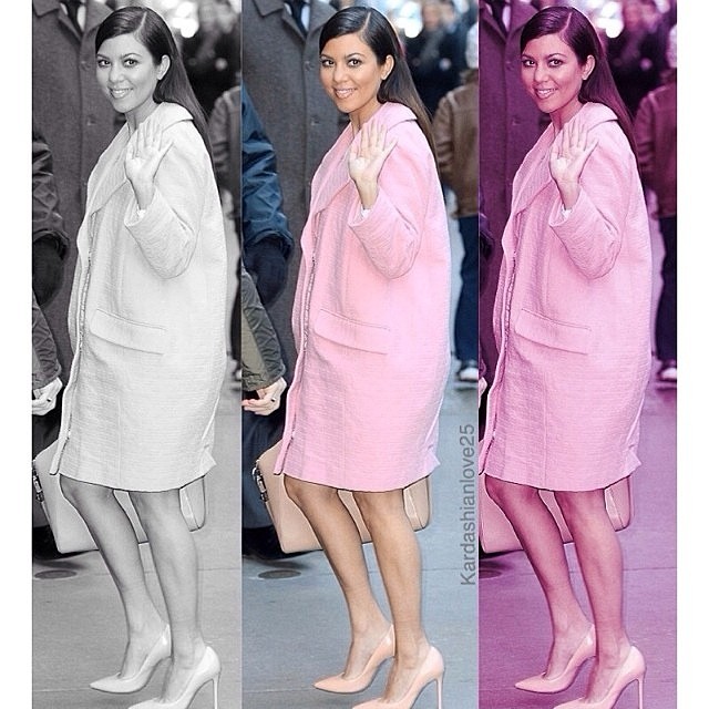 it's spring no matter how cold it is. #nyc #kardashiankollection #kardashiankid...