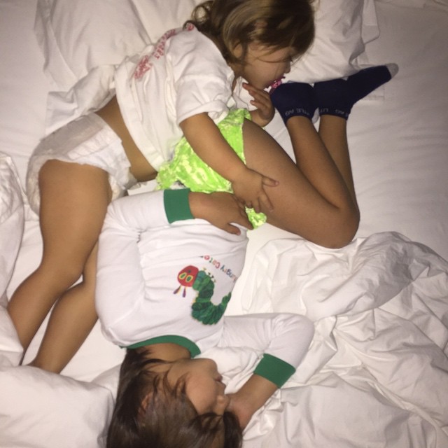 Good morning! We make our own pajama sets now or lack thereof. #wildnights #yeez...