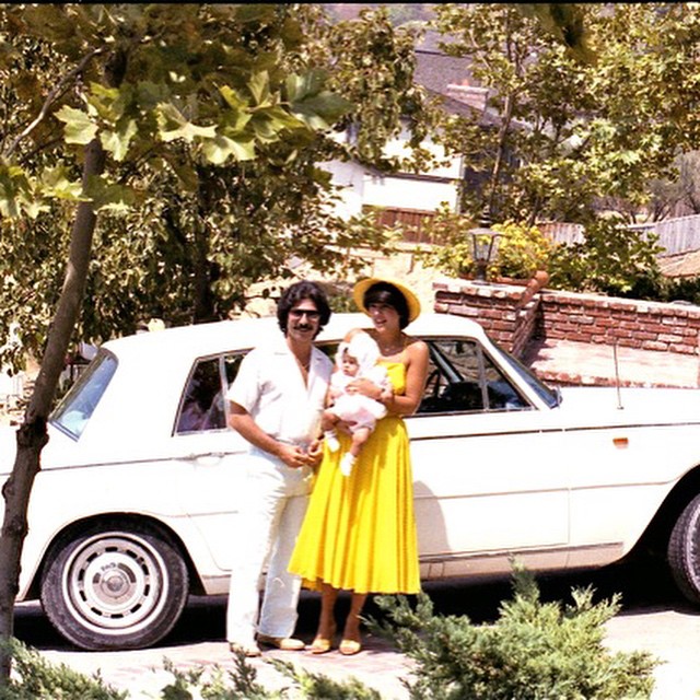 Me and my ultra chic parents. @krisjenner where is this dress? I need it....