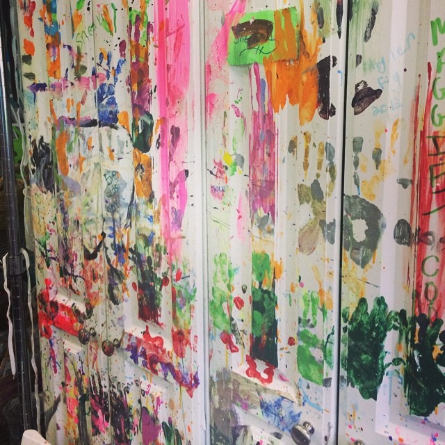 Art time with @aliceandolivia ...