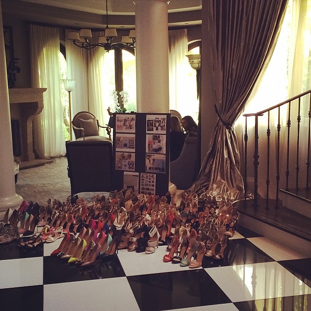 Shoes for spring! @kardashiankollection design meeting....
