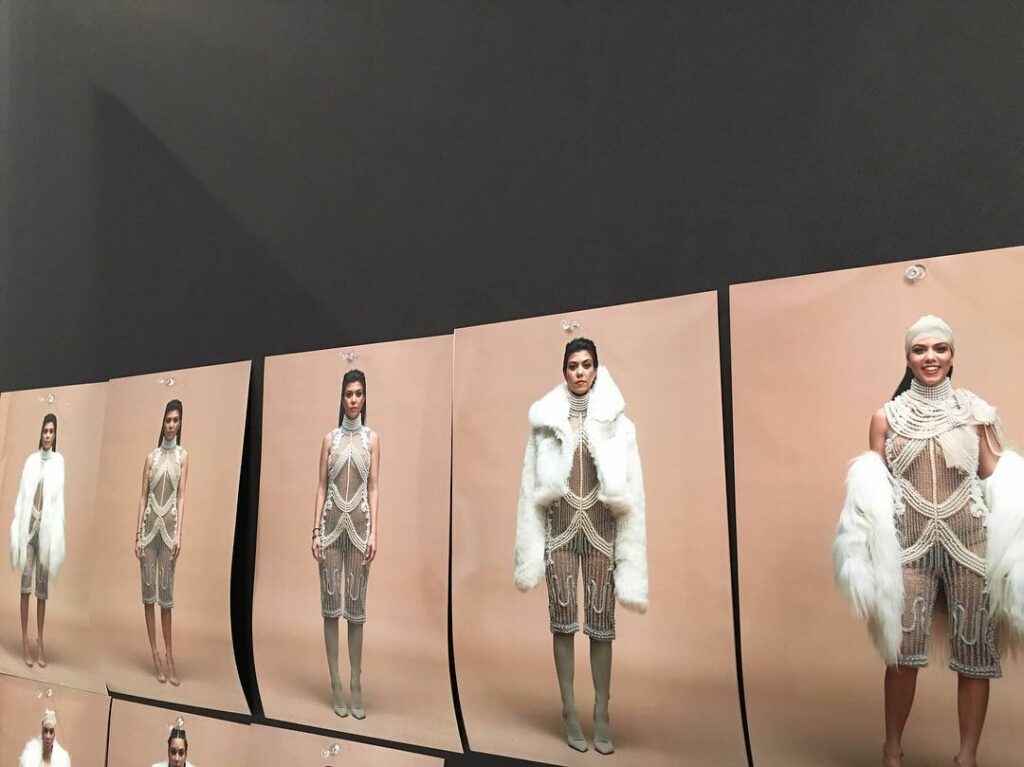 YEEZY x BALMAIN fitting from tonight's episode. #kuwtk...