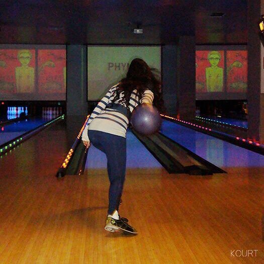 Bowling TBT. On my app, link in bio. @khloekardashian I think we need a bowling ...