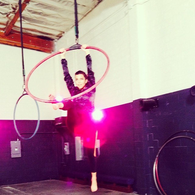 I'm pretty much an aerial acrobat now....