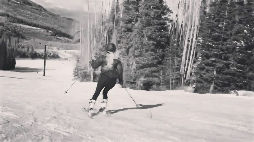 Fun Fact-I can ski! .  @yourboyfai  The full video in color will be up on my app...