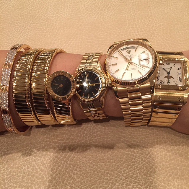 She Instagram her watch like mad rich alert....