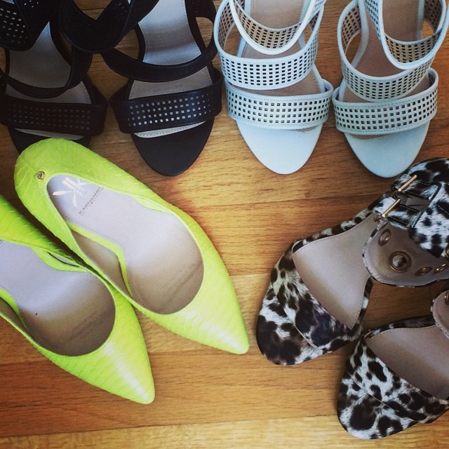 Organizing my new @kardashiankollection shoes. ...