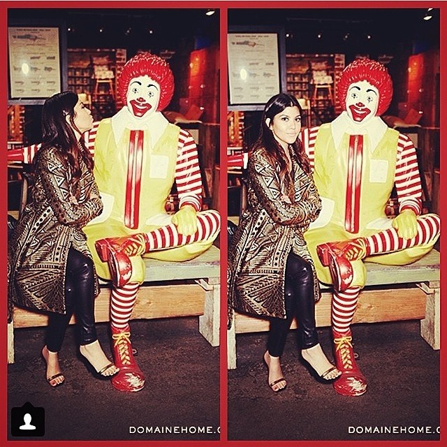 On a vintage hunt with @domainehome and Ronald McDonald....