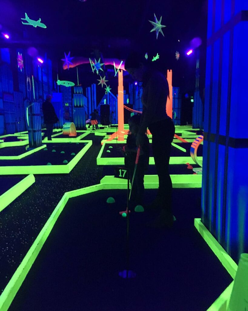 Glow in the dark golfing....