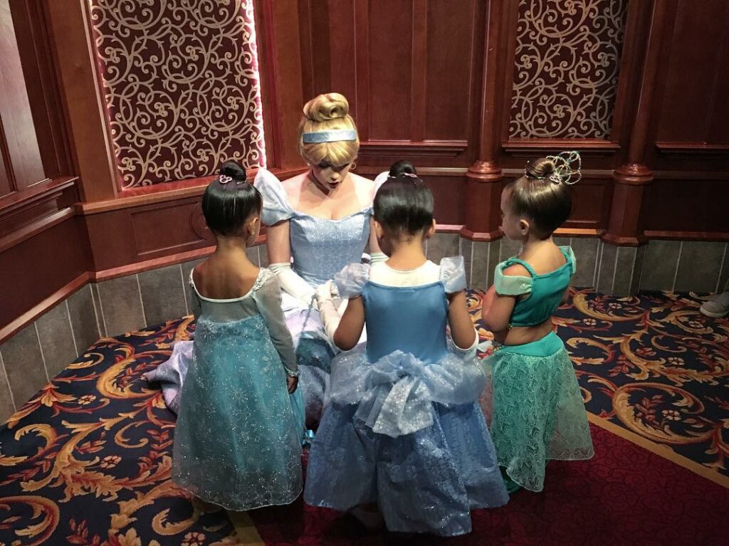 Elsa, Cinderella and Princess Jasmine...