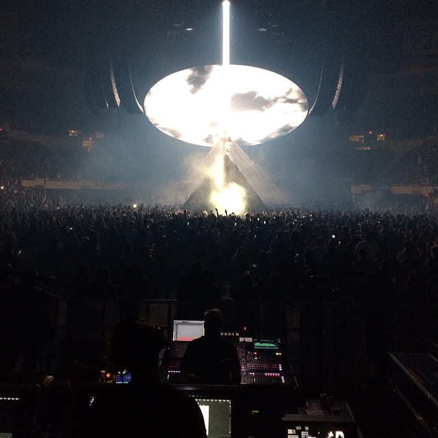 I just talked to Jesus, he said what up Yeezus. #YeezusTour #LastShow...