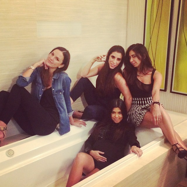 Bath time. About last night. Our hangout. ...