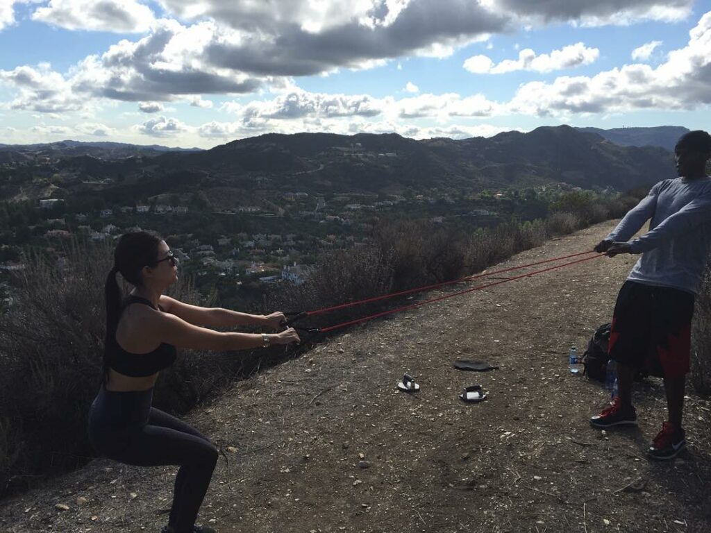 Workout with a view. ...