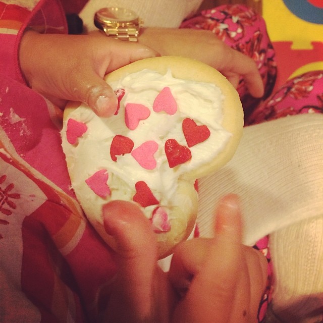 Some pre Valentine cooking decorating. ...