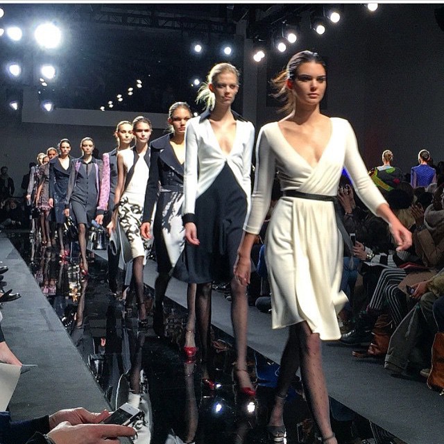 Kenya leads the finale. #dvf #nyfw...