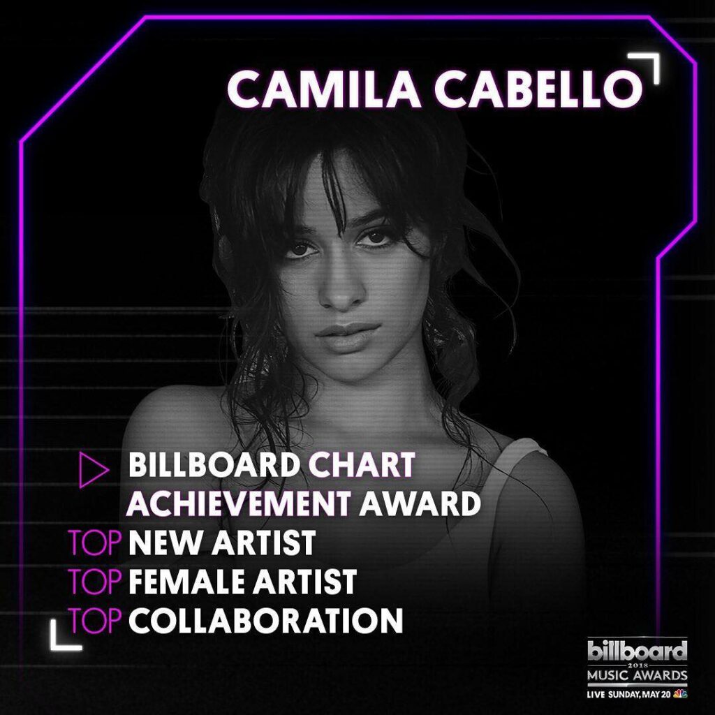 thank you so much @billboard for my four nominations !!!!  soooo cool, see you s...