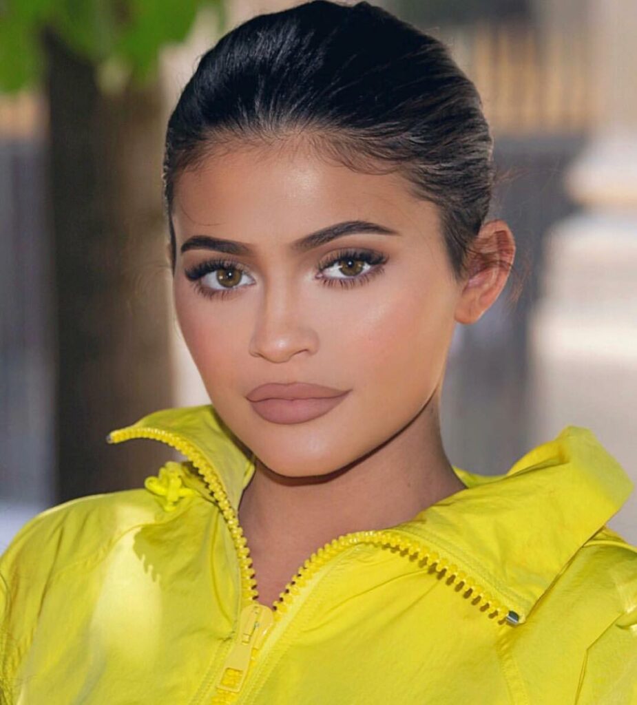 wearing my brand new lip liner Iced Latte & Khlo$ matte lip!...