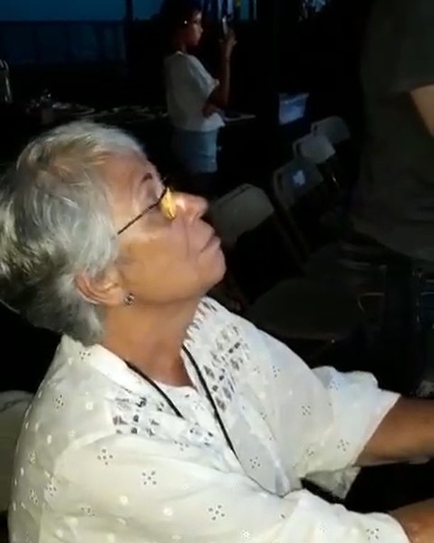my grandma, our best friends Jenni and Alex, and my parents watching the show la...