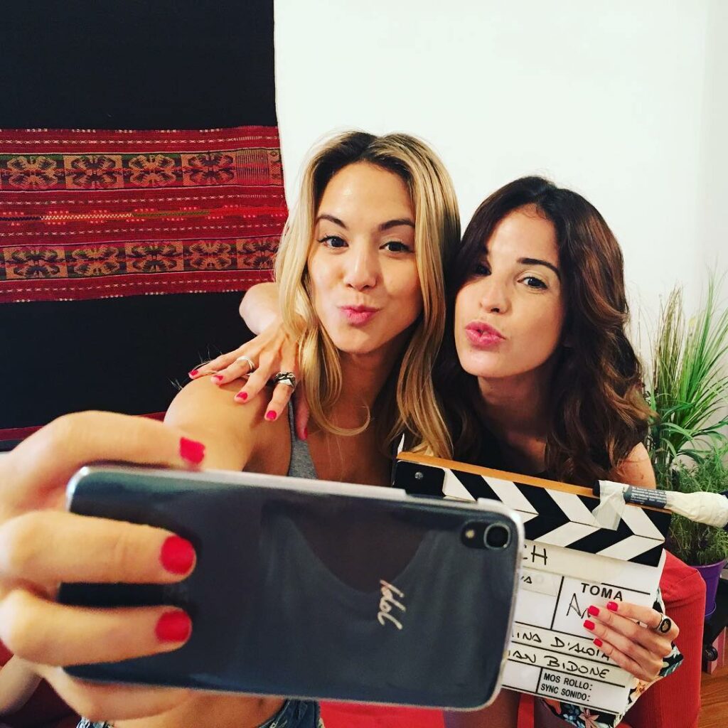 Ya acá estamos con @florivigna grabando  #Match  @alcatelmobilear...