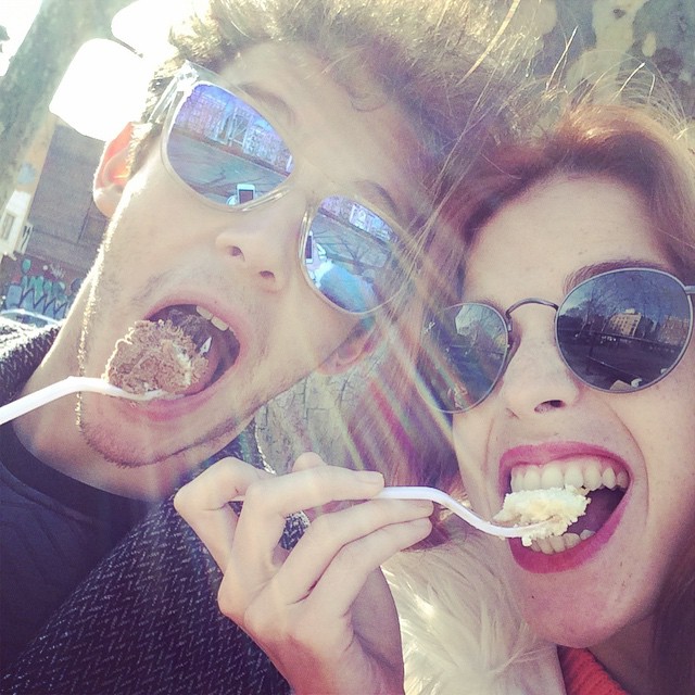 Cheescake y nosotros un solo  #newyork #littlecupcake...