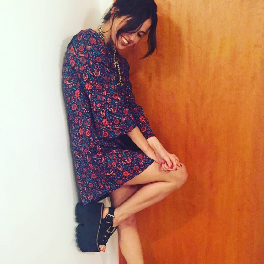 Lista para hoy!!! Look @muaaoriginal @masnegroficial @miuxshoes  pone ya fansenv...