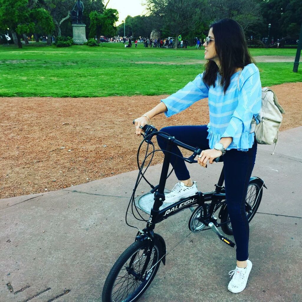 Ella y yo, mi  y yo! Con este  es ideal salir a dar un paseo en bici!
Me impresi...