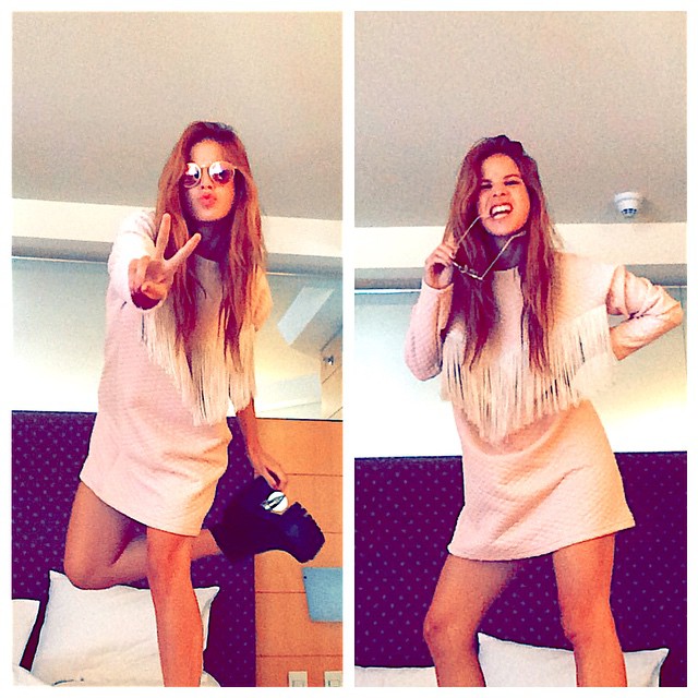 Ahora si! Ya lista para salir ! Se viene #ViolettaLiveSanPablo look de hoy by @g...
