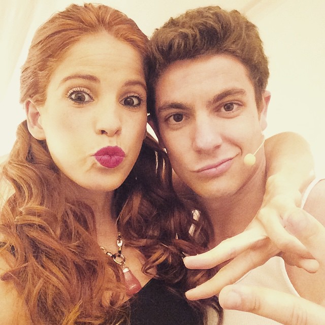 Listos para el show !!!! #ViolettaLive en Montevideo !!! Con @facugamba !!! ...