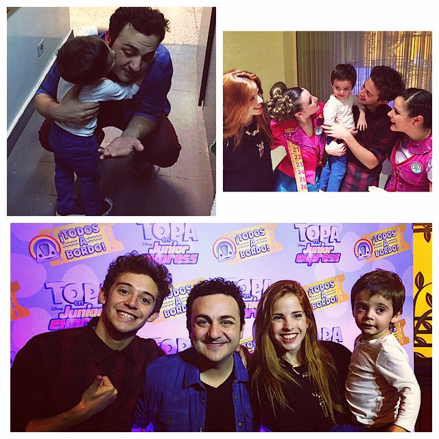 Benja feliz viendo a @diegotopaok ! Gracias ! Y felicitaciones a todo el elenco!...