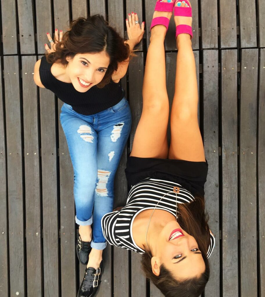 Nosotras felices ya estamos listas para arrancar el programa de hoy!  @micavazqu...