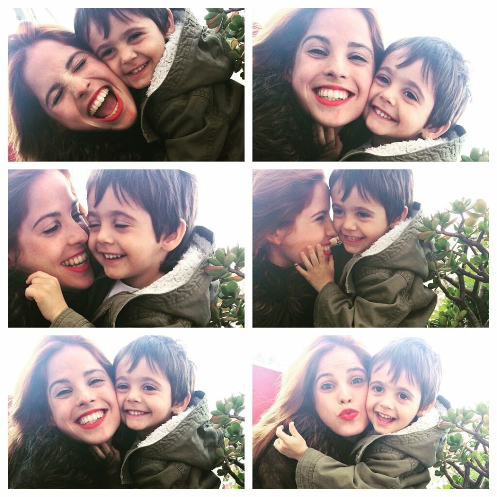 Mi pequeño sobrino y yo! Lo extraño! ...